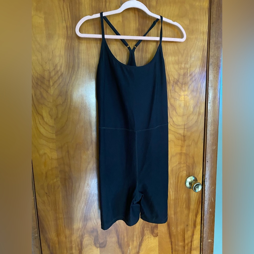 Old Navy Black Bikershort Bodysuit Activewear